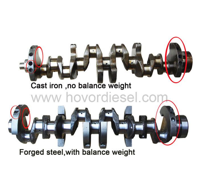 Deutz Manufacturer Diesel Engine Spare Parts F6L912 Crankshaft Casted Iron 0423 2756/0293 1305