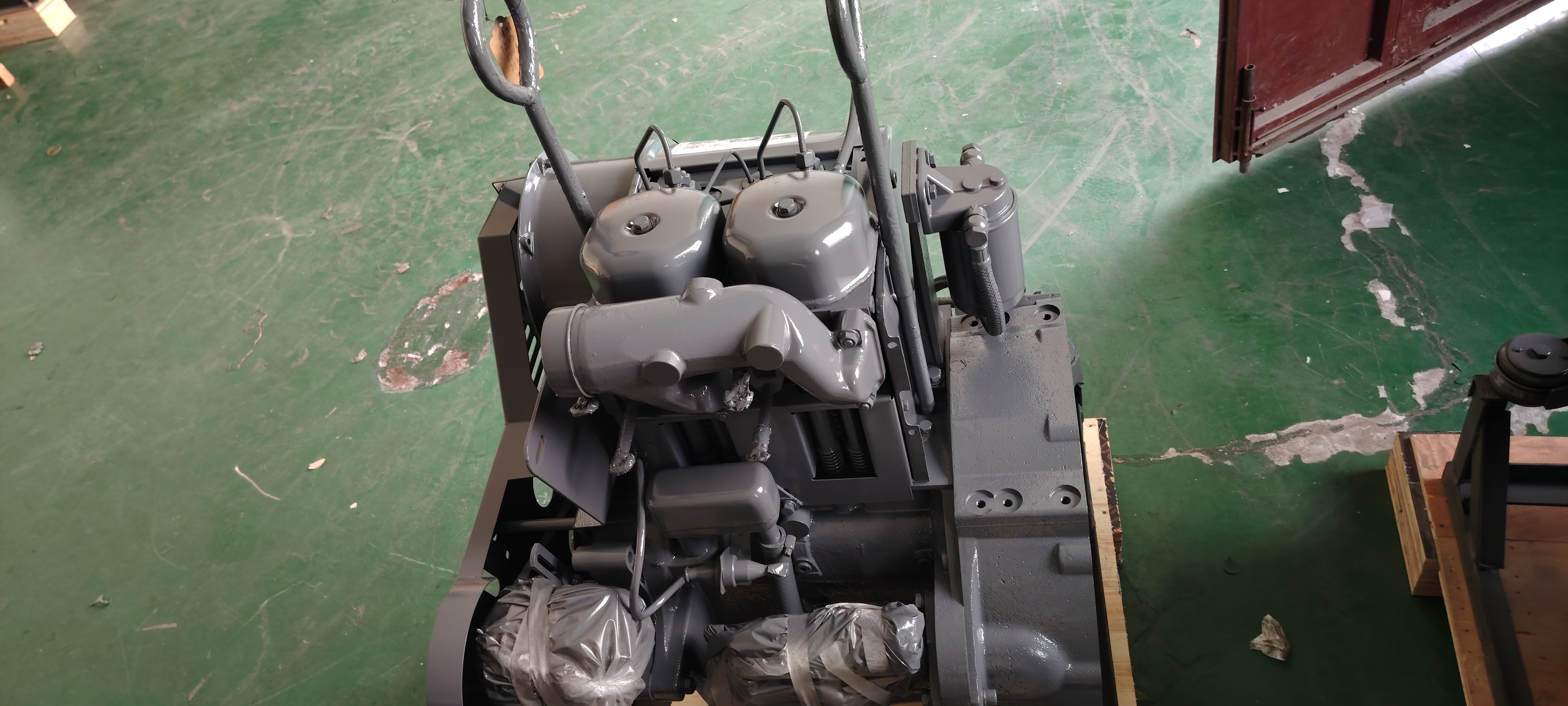 How do you check and adjust the valve clearance of a single-cylinder diesel engine?